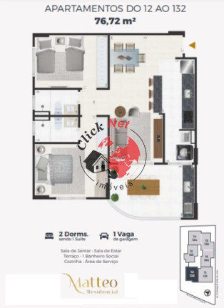 Imagem Apartamento com 2 Quartos à Venda, 76 m² em Vila Atlântica - Mongaguá Imagem Apartamento com 2 Quartos à Venda, 76 m² em Vila Atlântica - Mongaguá