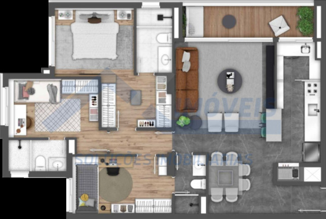 Imagem Imóvel com 2 Quartos à Venda, 74 m² em Passo Da Areia - Porto Alegre Imagem Imóvel com 2 Quartos à Venda, 74 m² em Passo Da Areia - Porto Alegre