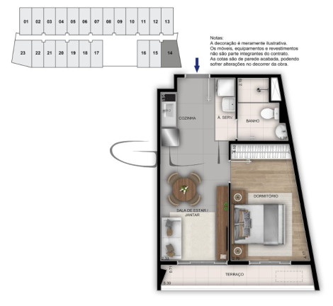 Imagem Kitnet com 1 Quarto à Venda, 25 m² em República - São Paulo Imagem Kitnet com 1 Quarto à Venda, 25 m² em República - São Paulo