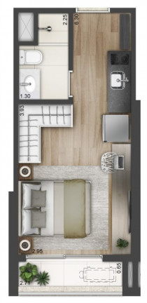 Imagem Imóvel com 1 Quarto à Venda, 23 m² em Brooklin - São Paulo Imagem Imóvel com 1 Quarto à Venda, 23 m² em Brooklin - São Paulo