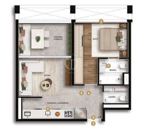 Imagem Apartamento com 1 Quarto à Venda, 57 m² em Ibirapuera - São Paulo Imagem Apartamento com 1 Quarto à Venda, 57 m² em Ibirapuera - São Paulo