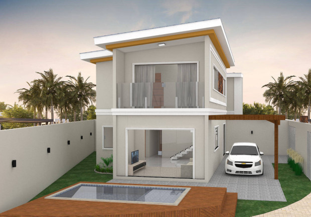 Casa com 3 Quartos à Venda, 117 m² em Orla Norte - Porto Seguro