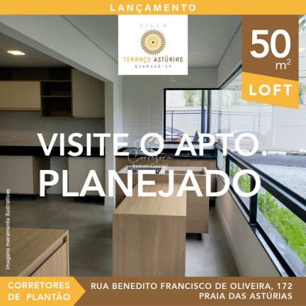 Imagem Apartamento com 1 Quarto à Venda, 50 m² em Guaiúba - Guarujá
