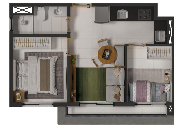 Imagem Apartamento com 1 Quarto à Venda, 27 m² em Vila Monte Alegre - São Paulo