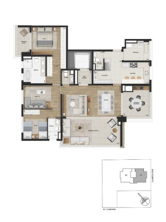 Imagem Apartamento com 3 Quartos à Venda, 157 m² em Moema - São Paulo Imagem Apartamento com 3 Quartos à Venda, 157 m² em Moema - São Paulo