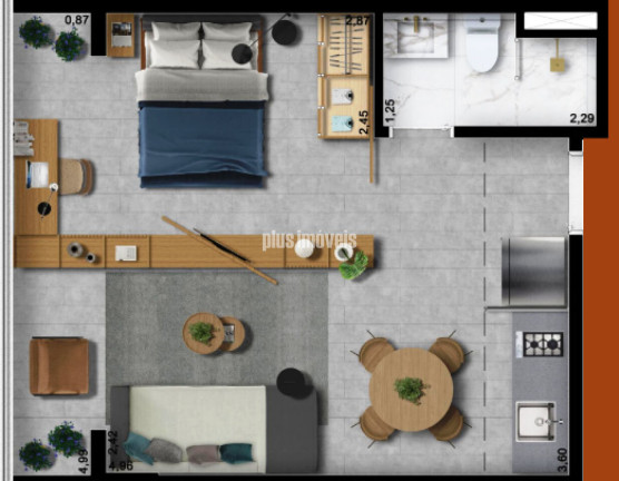 Imagem Apartamento com 1 Quarto à Venda, 34 m² em Pinheiros - São Paulo