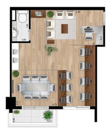 Imagem Sala Comercial à Venda, 33 m² em Chácara Santo Antônio (zona Sul) - São Paulo