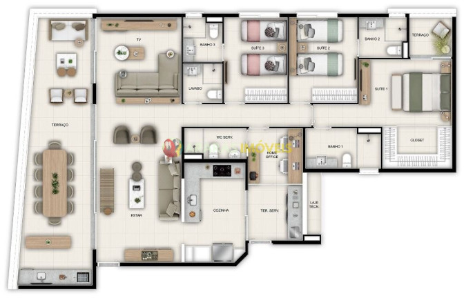 Imagem Apartamento com 3 Quartos à Venda, 112 m² em Centro - Bertioga Imagem Apartamento com 3 Quartos à Venda, 112 m² em Centro - Bertioga