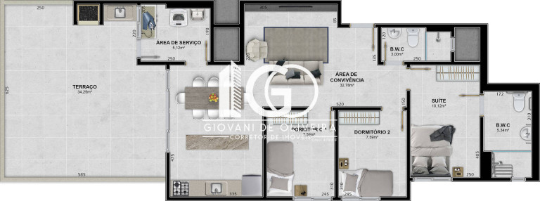 Imagem Apartamento com 2 Quartos à Venda, 45 m² em Ceará - Criciúma Imagem Apartamento com 2 Quartos à Venda, 45 m² em Ceará - Criciúma