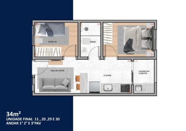 Imagem Imóvel com 1 Quarto à Venda, 27 m² em Vila Carrão - São Paulo Imagem Imóvel com 1 Quarto à Venda, 27 m² em Vila Carrão - São Paulo