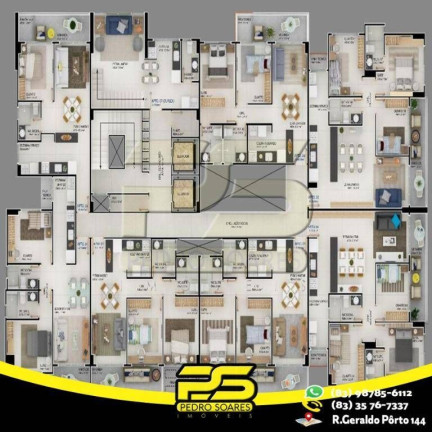 Imagem Apartamento com 1 Quarto à Venda, 49 m² em Intermares - Cabedelo