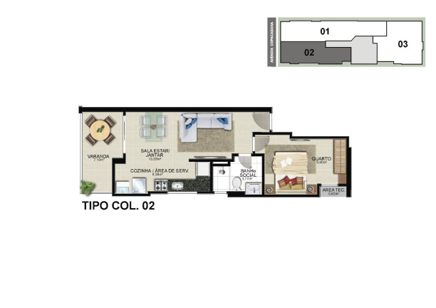 Imagem Imóvel com 2 Quartos à Venda, 56 m² em Praia Do Morro - Guarapari
