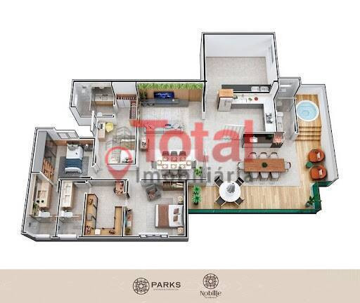 Imagem Cobertura com 3 Quartos à Venda, 181 m² em Cidade Nobre - Ipatinga