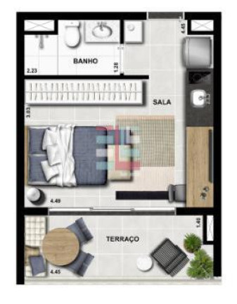 Imagem Imóvel com 1 Quarto à Venda, 30 m² em Campo Belo - São Paulo Imagem Imóvel com 1 Quarto à Venda, 30 m² em Campo Belo - São Paulo