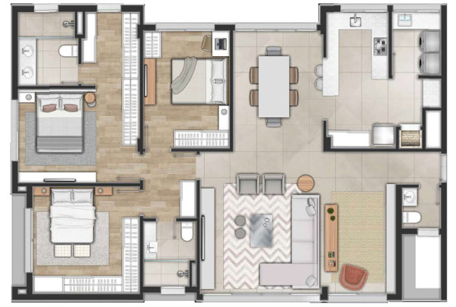 Imagem Imóvel com 3 Quartos à Venda, 143 m² em Tristeza - Porto Alegre Imagem Imóvel com 3 Quartos à Venda, 143 m² em Tristeza - Porto Alegre