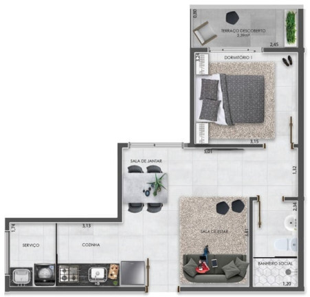 Imagem Imóvel com 1 Quarto à Venda, 36 m² em Vila Carrão - São Paulo Imagem Imóvel com 1 Quarto à Venda, 36 m² em Vila Carrão - São Paulo