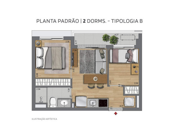 Imagem Apartamento com 2 Quartos à Venda, 36 m² em Alto Da Boa Vista - São Paulo Imagem Apartamento com 2 Quartos à Venda, 36 m² em Alto Da Boa Vista - São Paulo