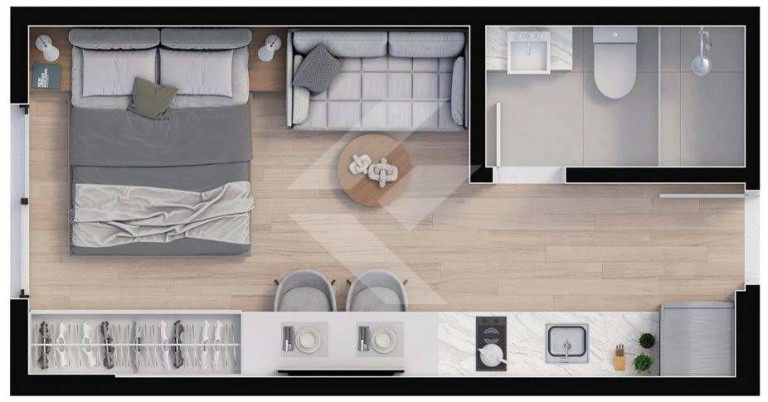 Imagem Apartamento com 1 Quarto à Venda, 24 m² em São João - Itajaí Imagem Apartamento com 1 Quarto à Venda, 24 m² em São João - Itajaí