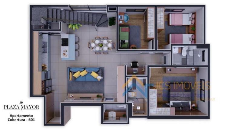 Imagem Apartamento com 4 Quartos à Venda, 154 m² em Três Marias - São José Dos Pinhais