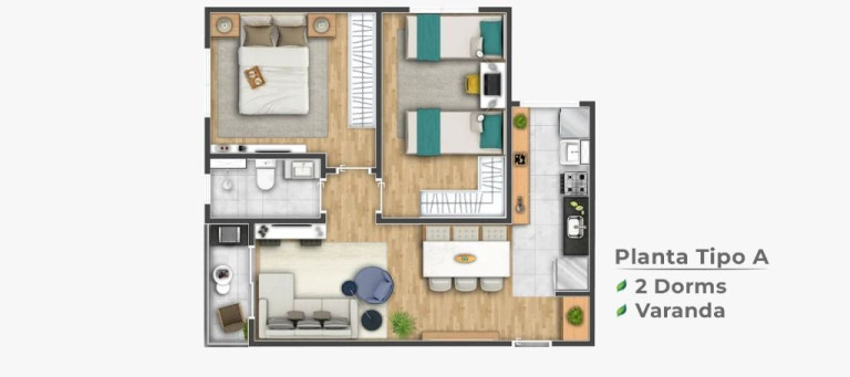 Imagem Apartamento com 2 Quartos à Venda, 71 m² em Centro - Poá Imagem Apartamento com 2 Quartos à Venda, 71 m² em Centro - Poá