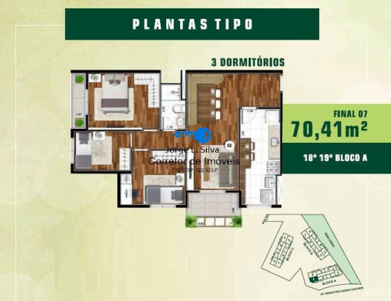 Imagem Apartamento com 3 Quartos à Venda, 76 m² em Jardim Tupanci - Barueri Imagem Apartamento com 3 Quartos à Venda, 76 m² em Jardim Tupanci - Barueri