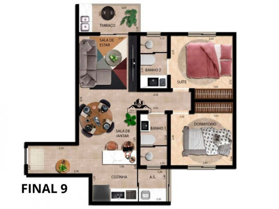 Imagem Apartamento com 2 Quartos à Venda, 52 m² em Jardim Santo Antônio - Santo André