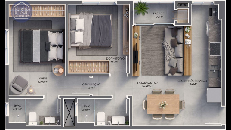 Imagem Apartamento com 2 Quartos à Venda, 59 m² em Ingleses Centro - Florianópolis