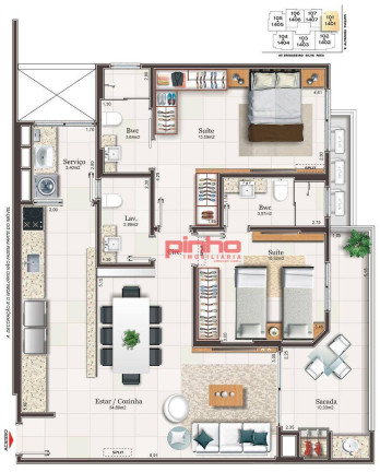Imagem Apartamento com 2 Quartos à Venda, 96 m² em Campinas - São José Imagem Apartamento com 2 Quartos à Venda, 96 m² em Campinas - São José