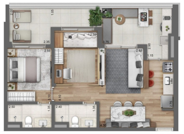 Imagem Apartamento com 2 Quartos à Venda, 70 m² em Perdizes - São Paulo Imagem Apartamento com 2 Quartos à Venda, 70 m² em Perdizes - São Paulo