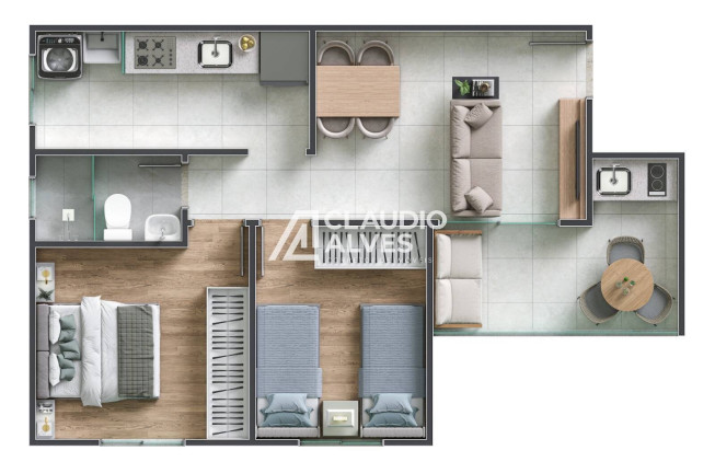 Imagem Apartamento com 2 Quartos à Venda, 47 m² em Parque Ipê - Feira De Santana Imagem Apartamento com 2 Quartos à Venda, 47 m² em Parque Ipê - Feira De Santana