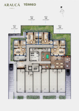 Imagem Apartamento com 2 Quartos à Venda, 55 m² em Centro  - Canela