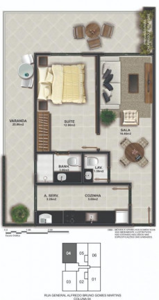 Imagem Apartamento com 1 Quarto à Venda, em Braga - Cabo Frio Imagem Apartamento com 1 Quarto à Venda, em Braga - Cabo Frio