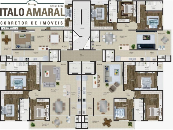 Imagem Apartamento com 3 Quartos à Venda, 104 m² em Praia Brava De Itajaí - Itajaí