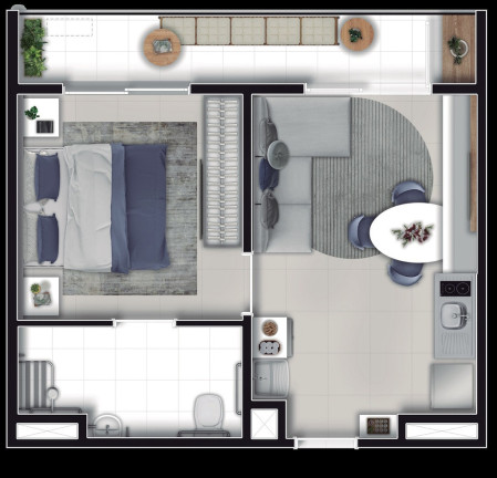 Imagem Apartamento com 1 Quarto à Venda, 41 m² em Barra Funda - São Paulo