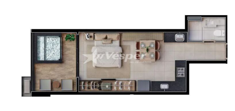 Imagem Apartamento com 1 Quarto à Venda, 43 m² em Setor Marista - Goiânia Imagem Apartamento com 1 Quarto à Venda, 43 m² em Setor Marista - Goiânia