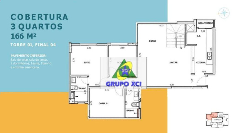 Imagem Cobertura com 3 Quartos à Venda, 166 m² em Mansões Santo Antônio - Campinas Imagem Cobertura com 3 Quartos à Venda, 166 m² em Mansões Santo Antônio - Campinas