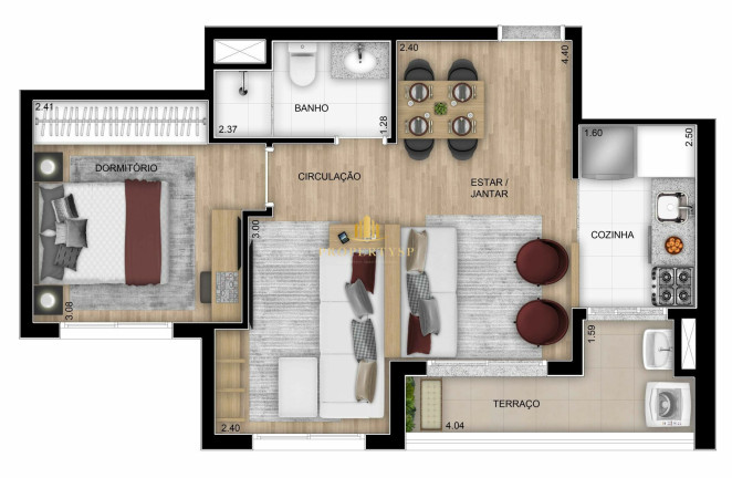 Imagem Apartamento com 2 Quartos à Venda, 39 m² em Vila Anastácio - São Paulo