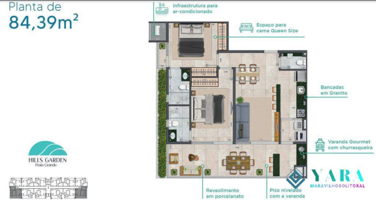 Imagem Apartamento com 2 Quartos à Venda, 83 m² em Praia Grande - Ubatuba