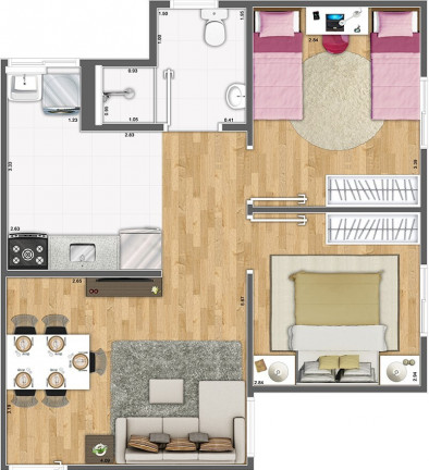 Imagem Apartamento com 2 Quartos à Venda, 42 m² em Jardim Roseira - Campinas Imagem Apartamento com 2 Quartos à Venda, 42 m² em Jardim Roseira - Campinas