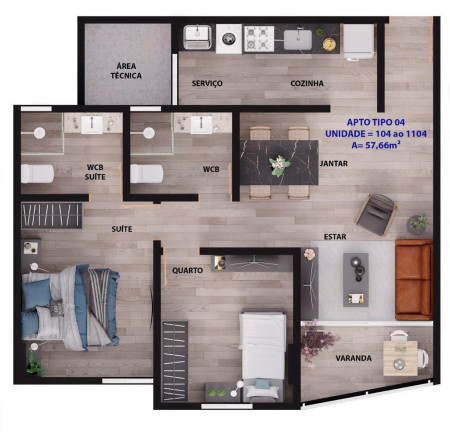 Imagem Apartamento com 2 Quartos à Venda, 57 m² em Manaíra - João Pessoa Imagem Apartamento com 2 Quartos à Venda, 57 m² em Manaíra - João Pessoa