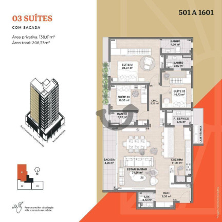 Imagem Apartamento com 3 Quartos à Venda, 138 m² em Higienópolis - Santa Cruz Do Sul Imagem Apartamento com 3 Quartos à Venda, 138 m² em Higienópolis - Santa Cruz Do Sul
