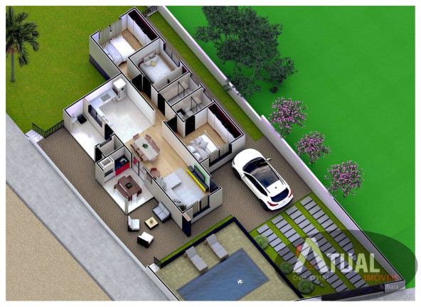 Imagem Casa com 3 Quartos à Venda, 110 m² em Jardim Estância Brasil - Atibaia