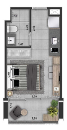 Imagem Imóvel com 1 Quarto à Venda, 24 m² em Jardim Anália Franco - São Paulo Imagem Imóvel com 1 Quarto à Venda, 24 m² em Jardim Anália Franco - São Paulo