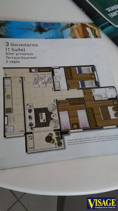 Imagem Apartamento com 3 Quartos à Venda, 83 m² em Sao Joao - Jacareí