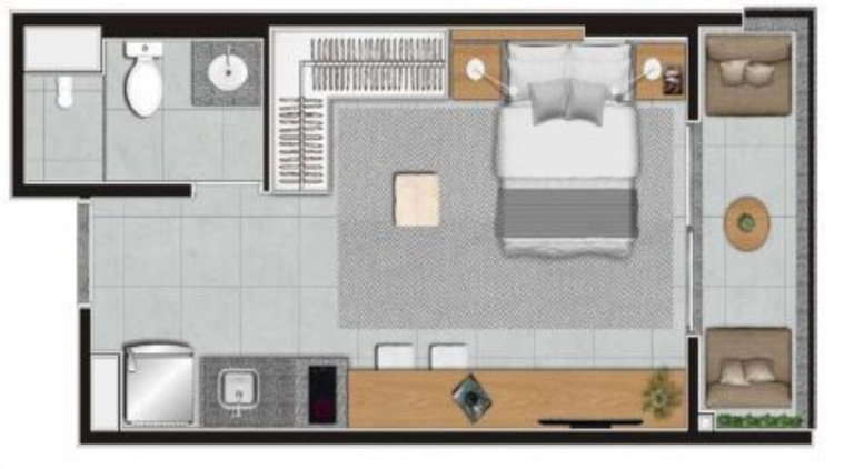 Imagem Imóvel com 1 Quarto à Venda, 24 m² em Campo Belo - São Paulo Imagem Imóvel com 1 Quarto à Venda, 24 m² em Campo Belo - São Paulo