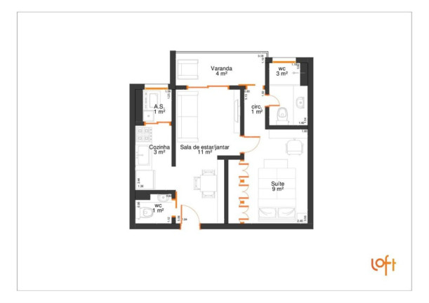 Imagem Apartamento com 1 Quarto à Venda, em Jabaquara - São Paulo Imagem Apartamento com 1 Quarto à Venda, em Jabaquara - São Paulo
