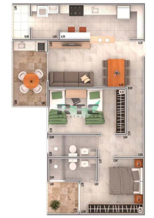 Imagem Imóvel com 2 Quartos à Venda, 83 m² em Caiçara - Praia Grande