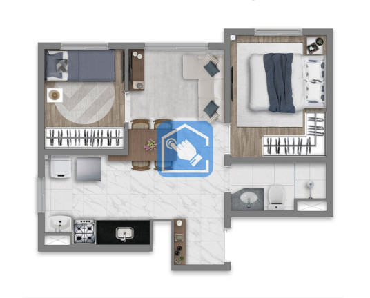 Foto do imóvel Apartamento com 2 Quartos à Venda, 37 m² em Barra Funda - São Paulo