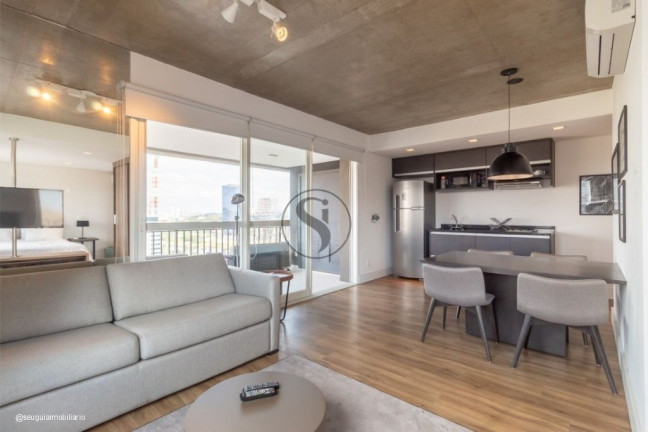 Imagem Apartamento com 1 Quarto para Alugar, 63 m² em Cidade Monções - São Paulo Imagem Apartamento com 1 Quarto para Alugar, 63 m² em Cidade Monções - São Paulo
