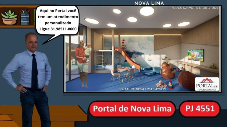 Imagem Apartamento com 4 Quartos à Venda, 199 m² em Vila Da Serra - Nova Lima